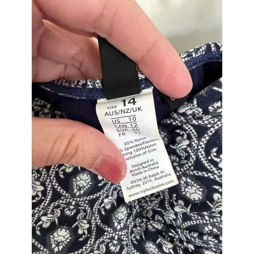NIPTUCK Swim Joanne Damask One Piece Swimsuit 10